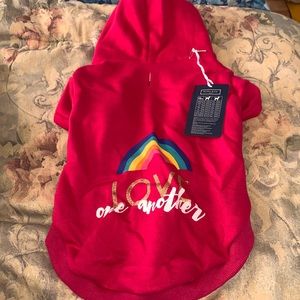 Dog coat love one another